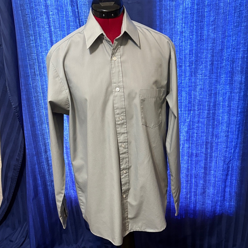 Van Heusen Light Gray Dress Shirt